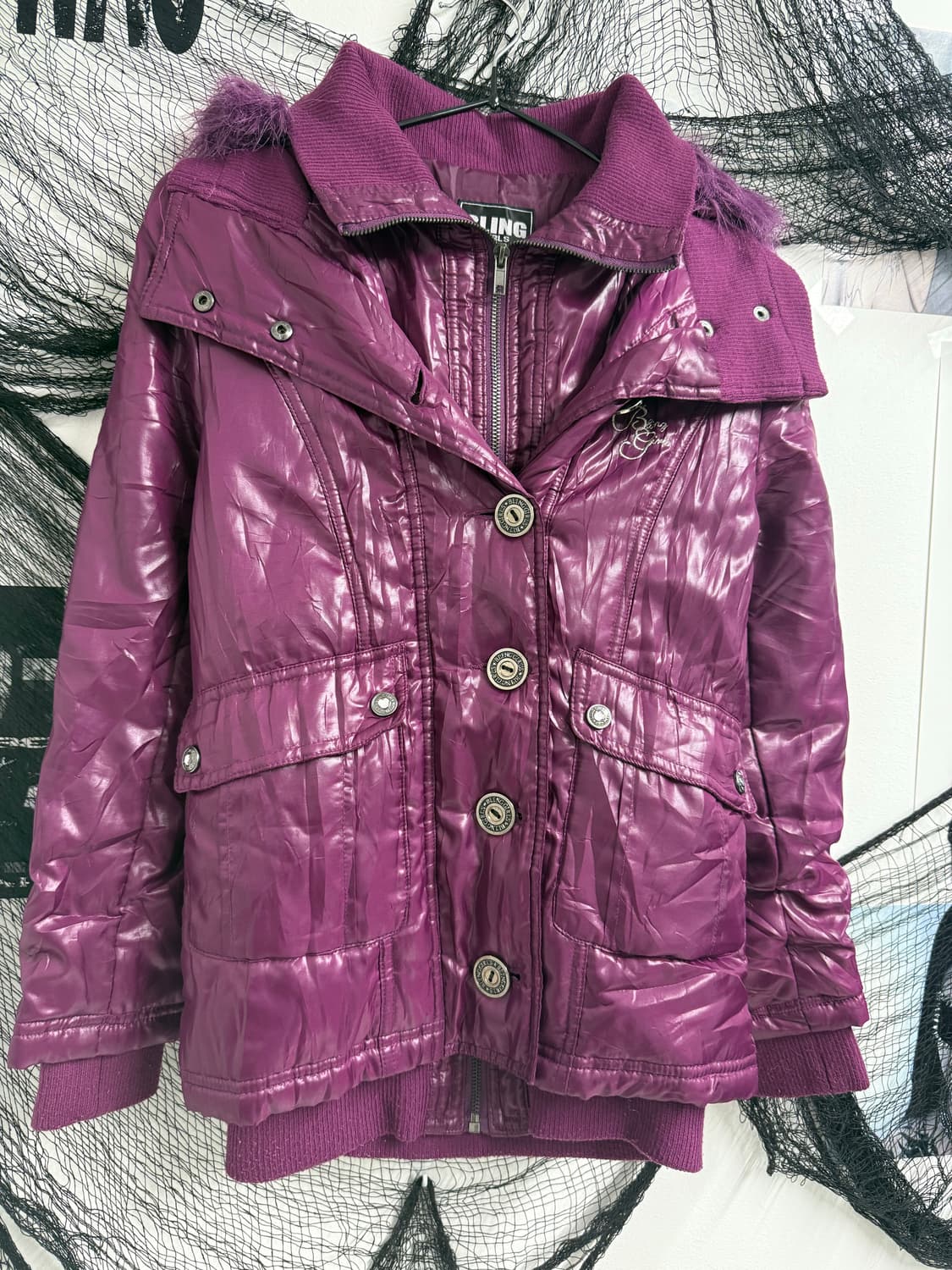 00s purple layered jacket 상품이미지4