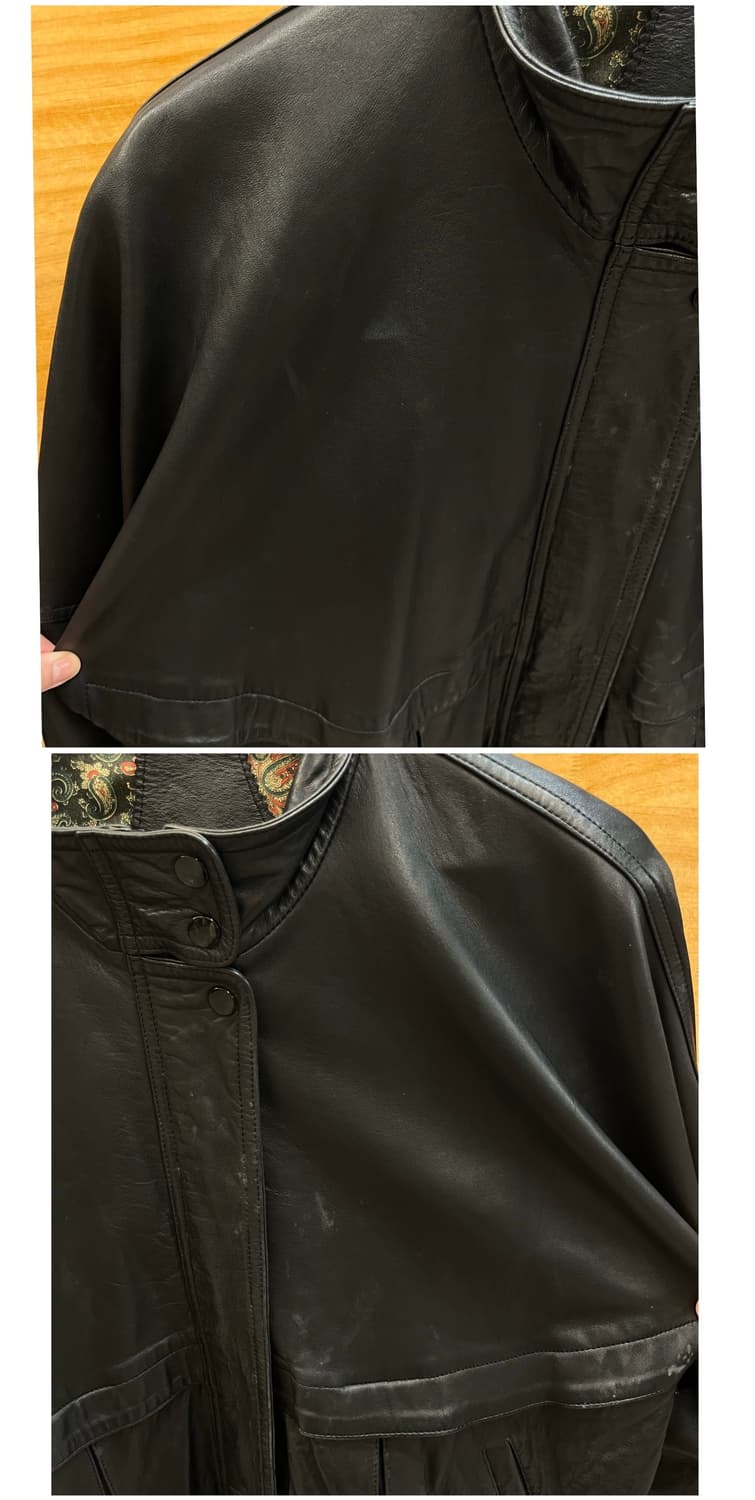 빈티지 가죽 레더자켓 블랙 #csz3954 상품이미지4