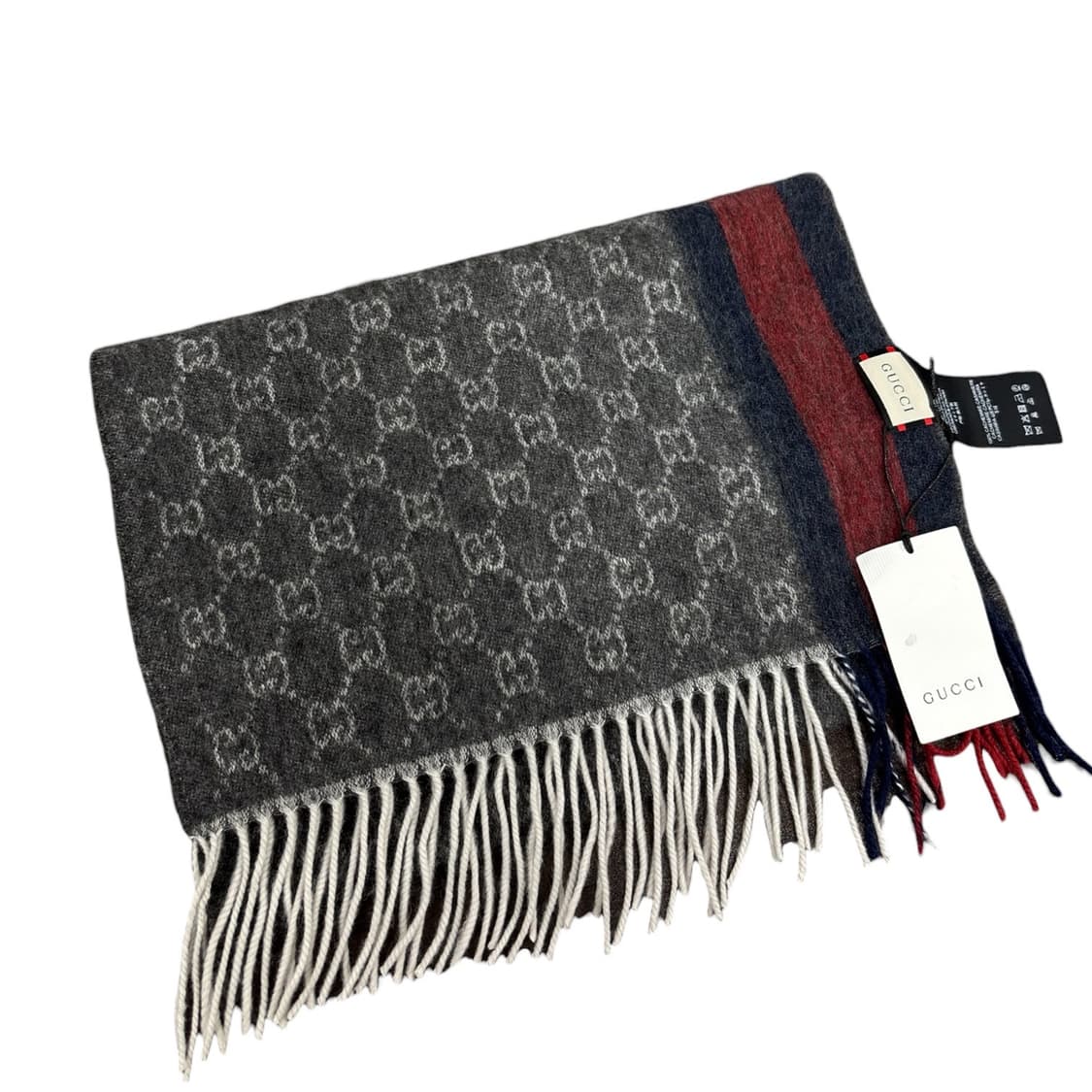 택부착)구찌 울 캐시미어 머플러 상품이미지2