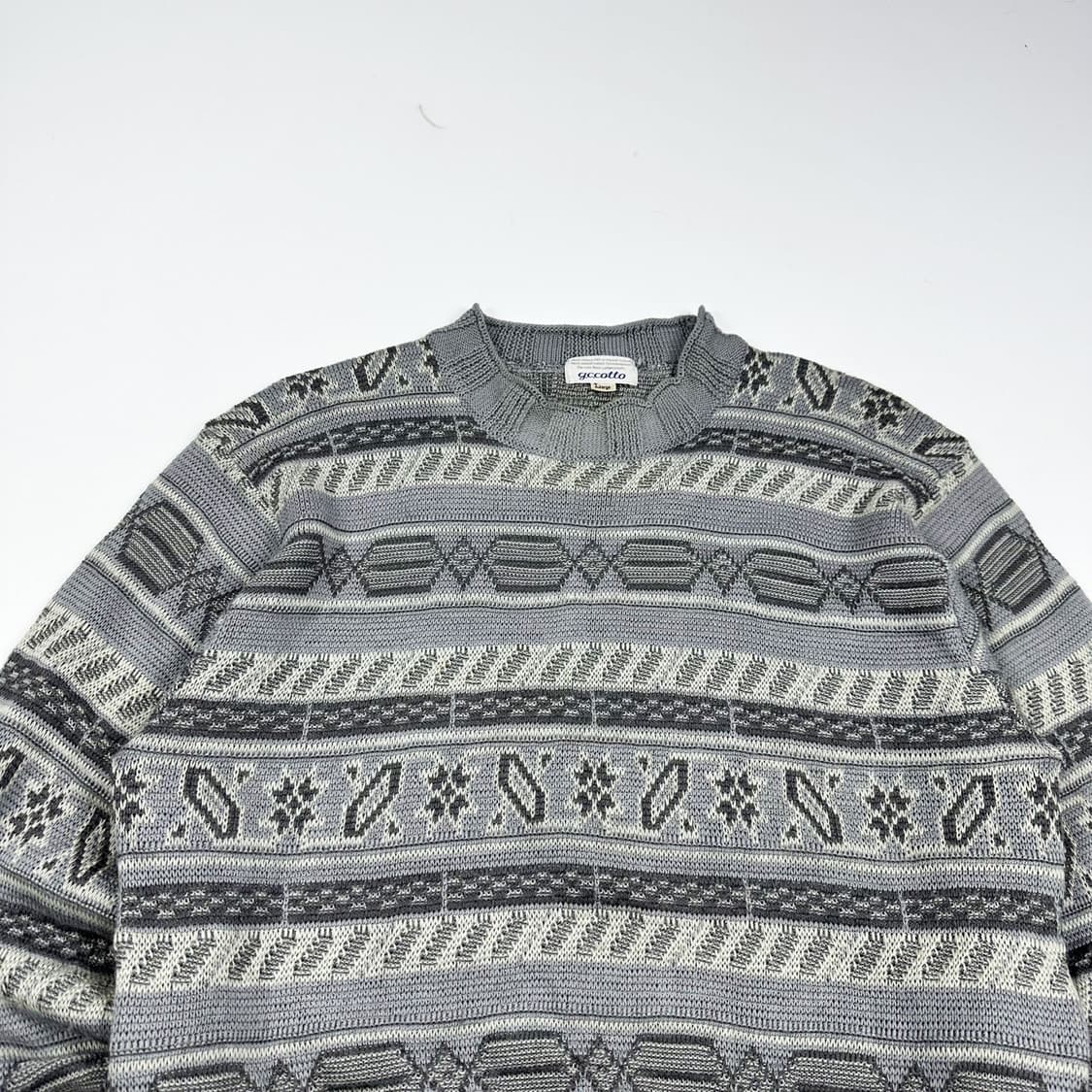 VTG 빈티지 재팬 노르딕 케이블 니트 (L) 상품이미지1