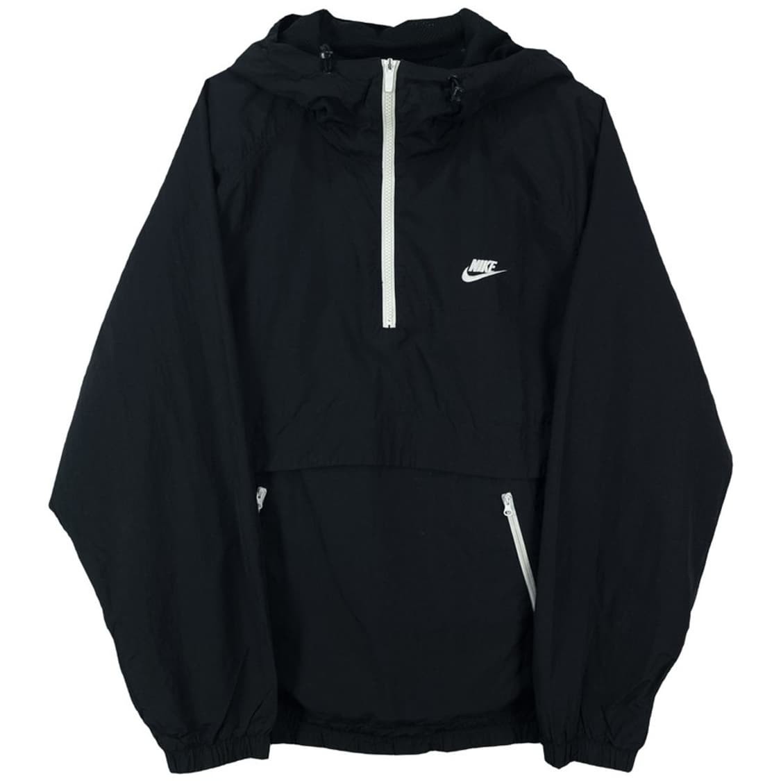 [나이키]로고 자수 후드 아노락 바람막이 자켓 블랙 M18644 상품이미지2