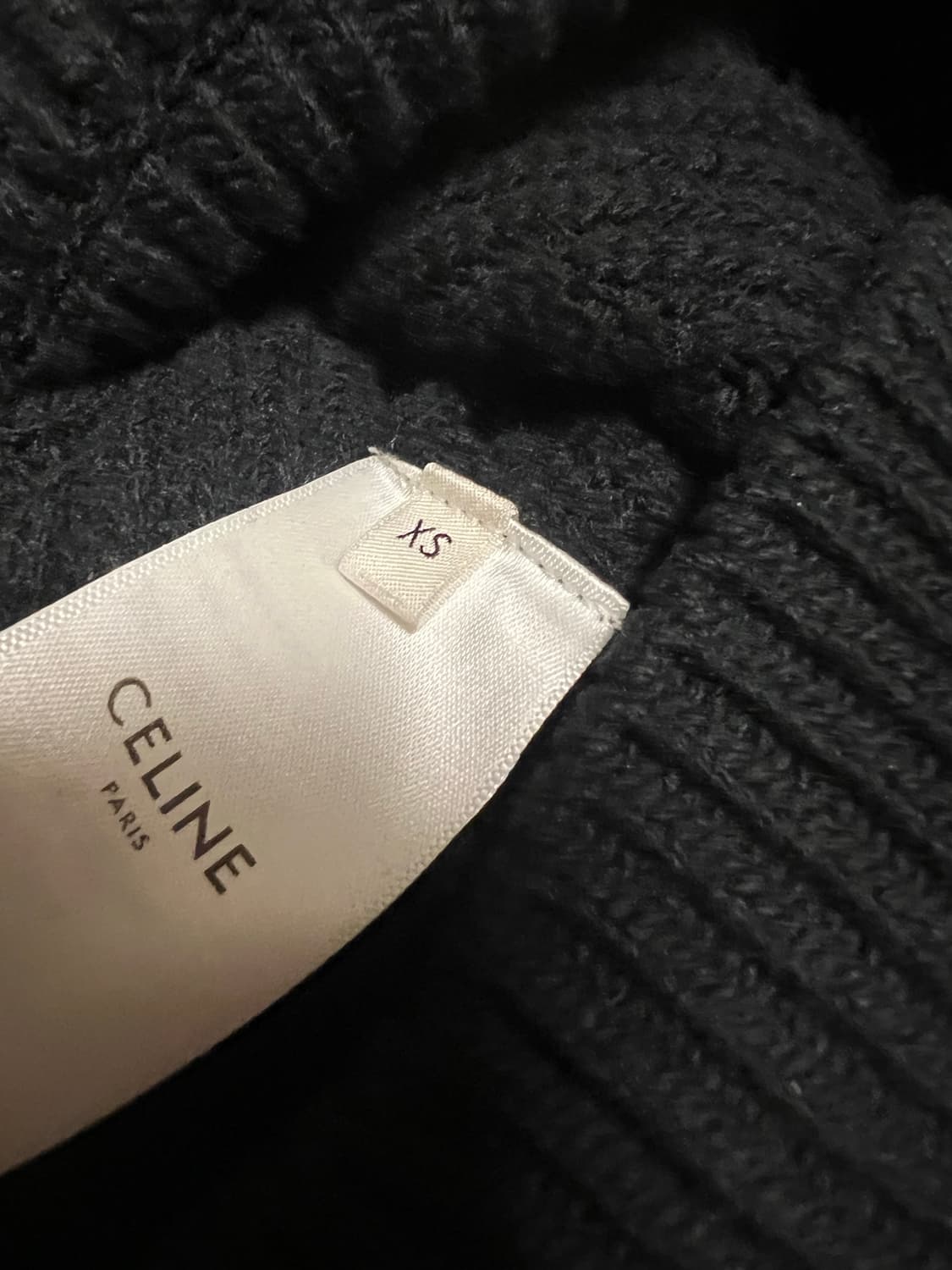 (정품) 셀린느 리브드 울 후드 스웨터 xs(100-105) 상품이미지7