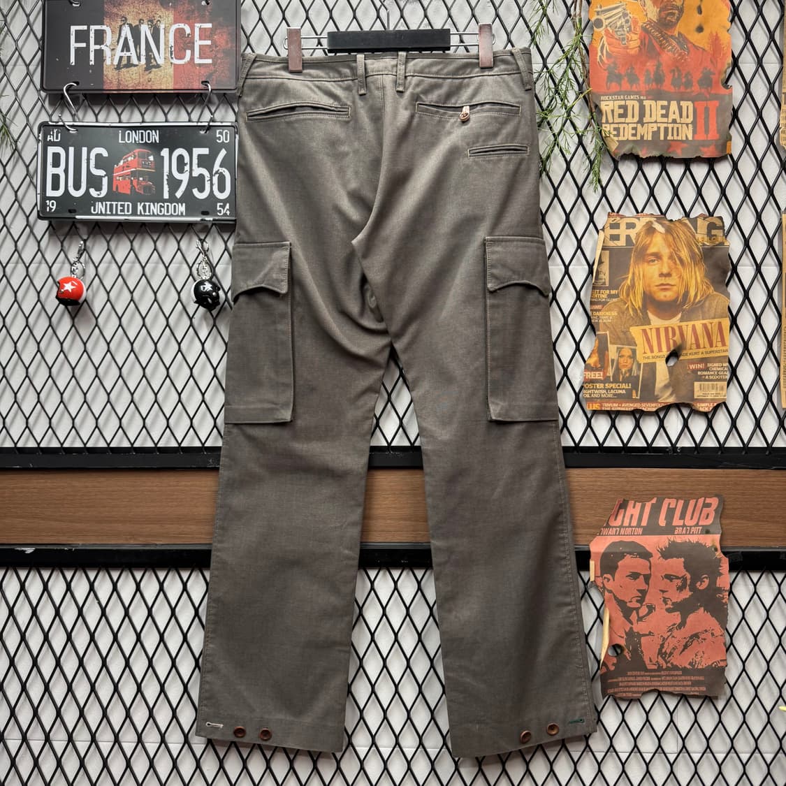 00s 폴 스미스 진스 카고 슬랙스 팬츠 카키그레이 상품이미지2