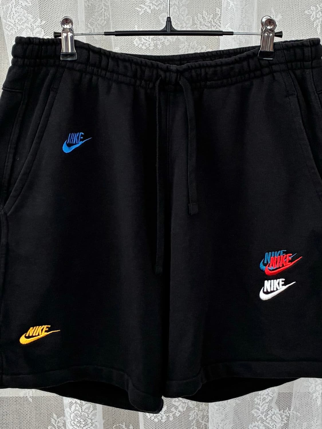 XL) 나이키 멀티스우시 프렌치테리 반바지 블랙 상품이미지3