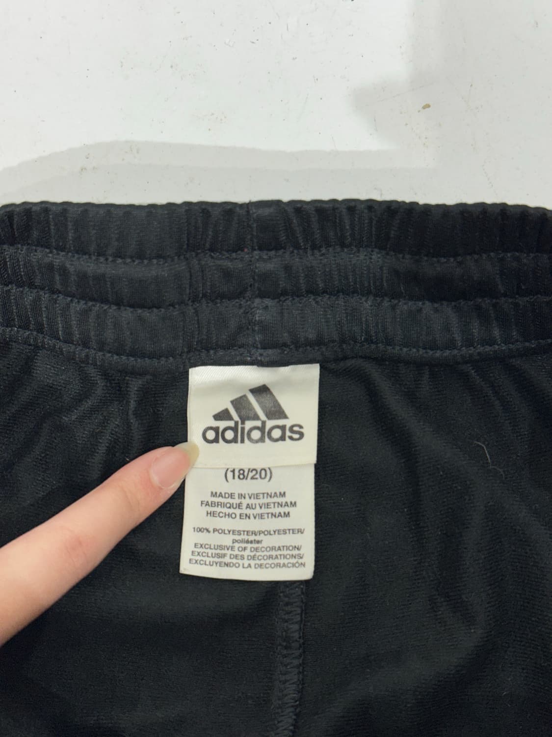 아디다스 블랙 화이트 삼선 트레이닝 팬츠  상품이미지7