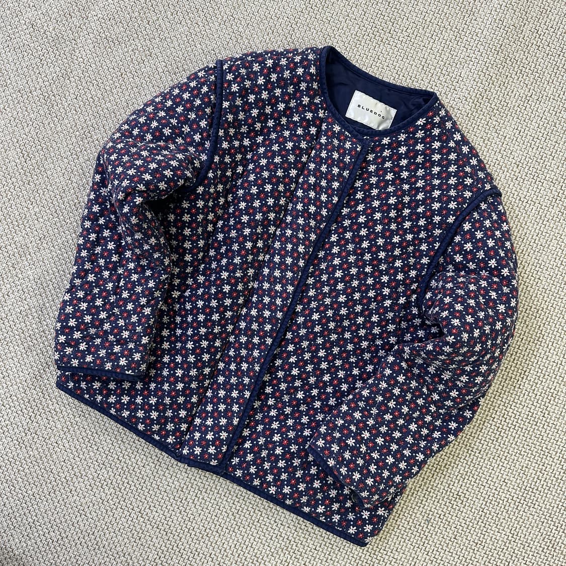 11Y 블루독 꽃무늬 퀄팅 자켓 0421D 상품이미지1