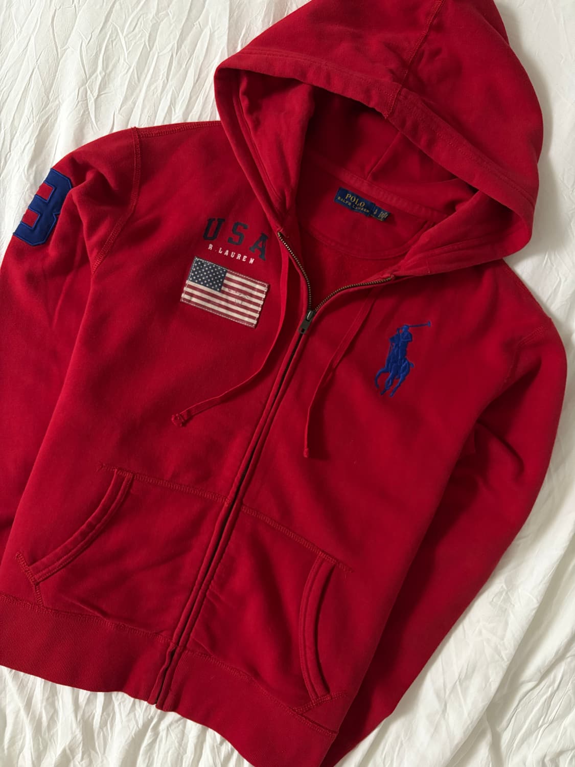폴로 빅포니 성조기 후드집업 상품이미지3