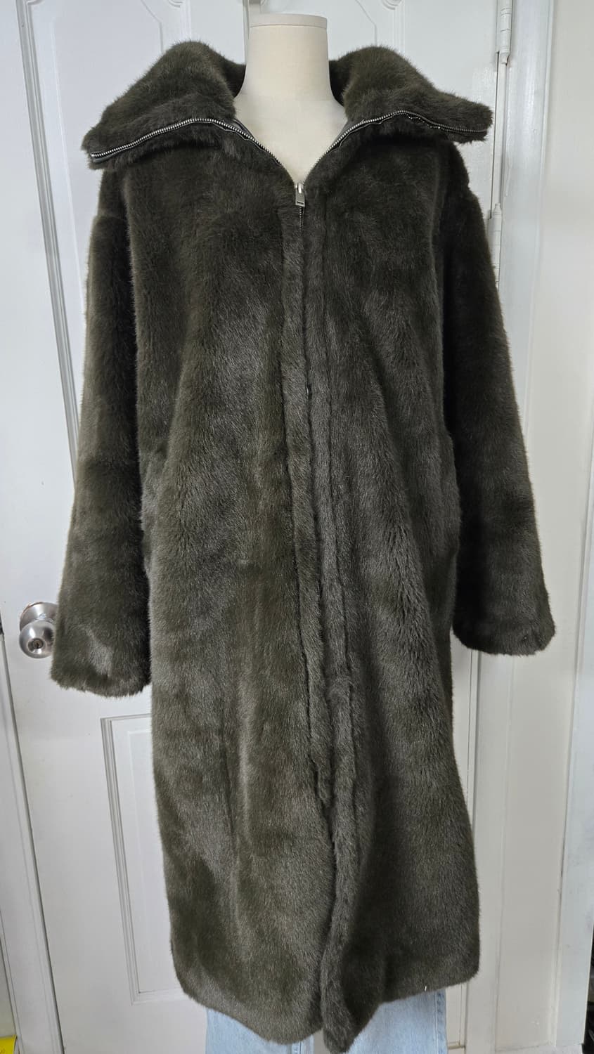 망고 에코퍼 롱코트 상품이미지2