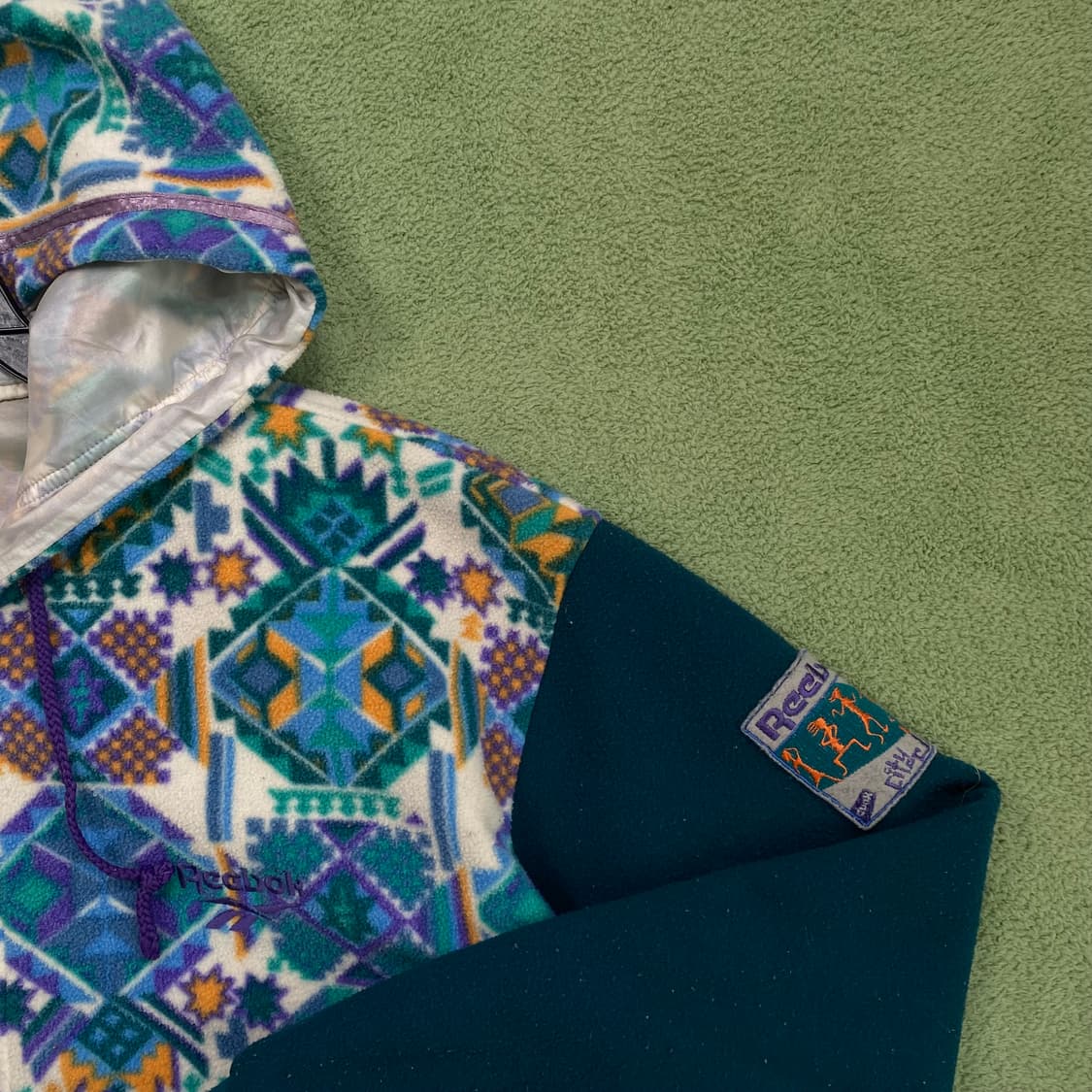 리복 90's 올드스쿨 후드 후리스 자켓 상품이미지3