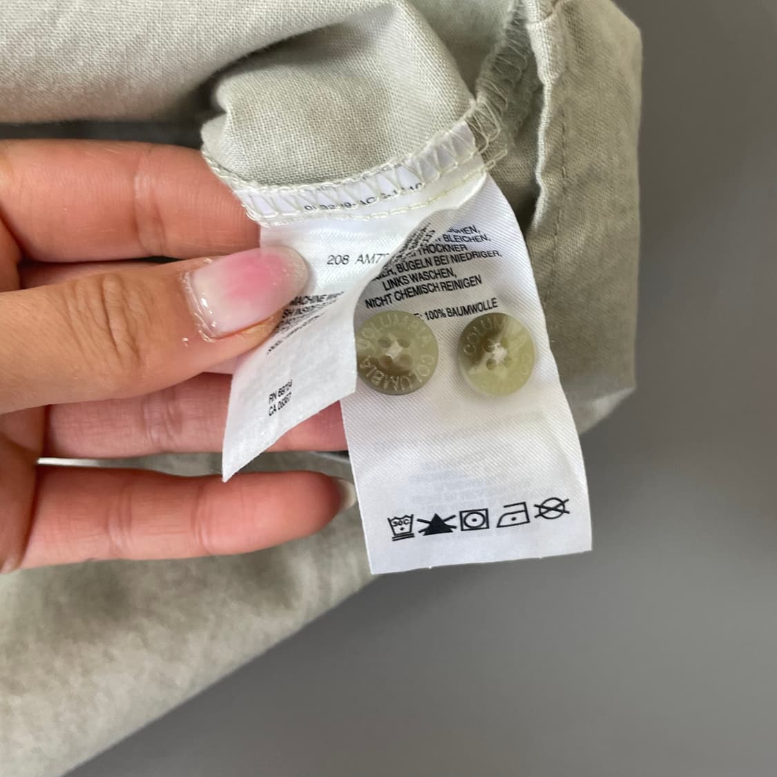 컬럼비아 연카키 자수 반팔 워크셔츠 2XL 상품이미지5