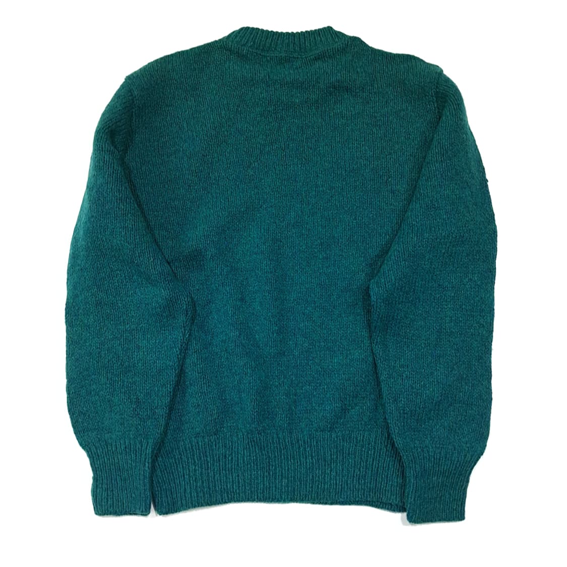 CL358 L 엘엘빈 80s 미국판 멜란지 틸그린 니트 스웨터 상품이미지5