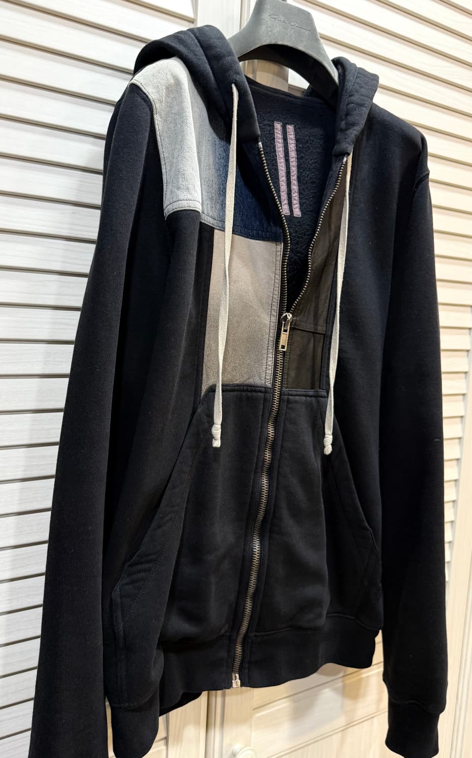 Rick Owens 릭 오웬스 가죽패치 후디 상품이미지2