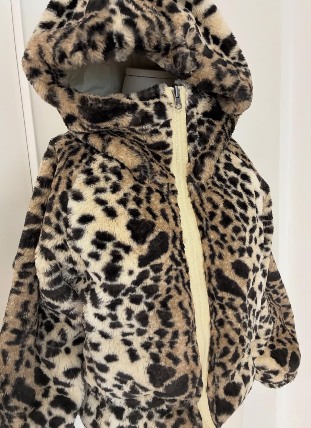 호피 퍼후드집업 상품이미지2