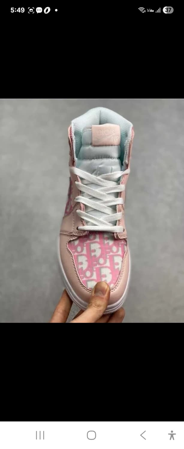 '초리미티드에디션'(협의)디올×나이키 에어조던 1 하이 핑크 디올 콜라보 상품이미지2