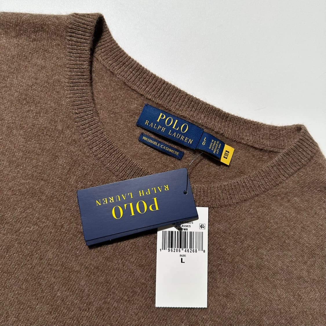 (새상품) 폴로 랄프로렌 워셔블 캐시미어 100% 라운드 니트(신형QR) 상품이미지4