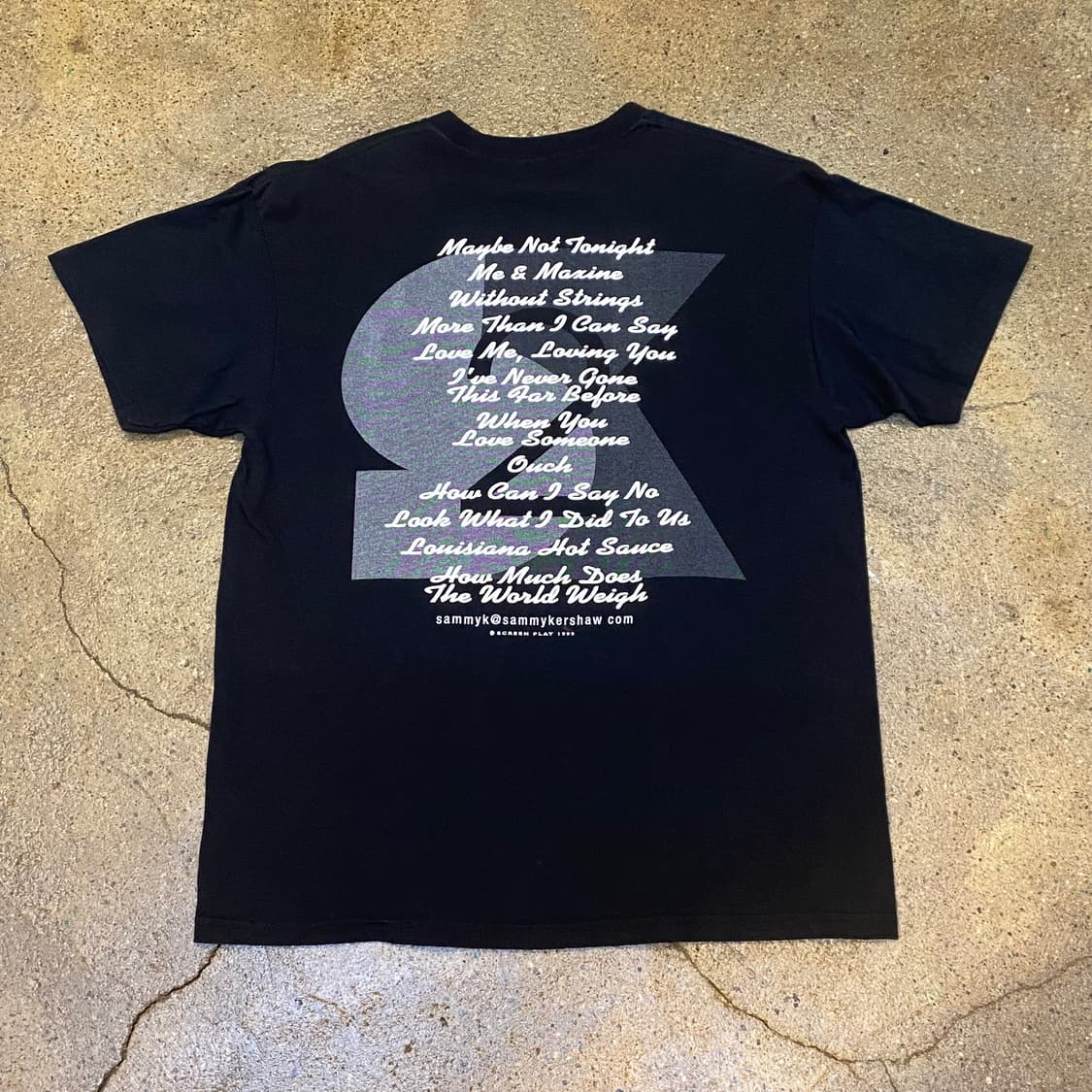 미국 빈티지 델타 뮤지션 세미 커쇼 99s 반팔티 락티셔츠 상품이미지5