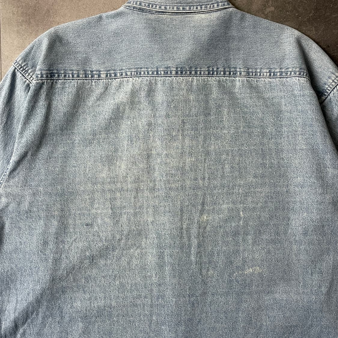 WANTED 빈티지 연청 코튼 데님 셔츠 A00645 상품이미지8