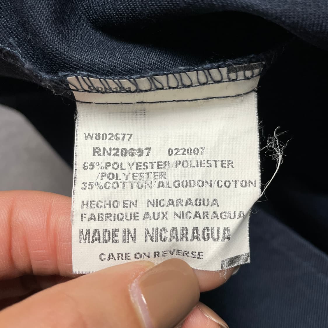 DICKIES 디키즈 빈티지 네이비 반팔 워크 셔츠 A00928 상품이미지10