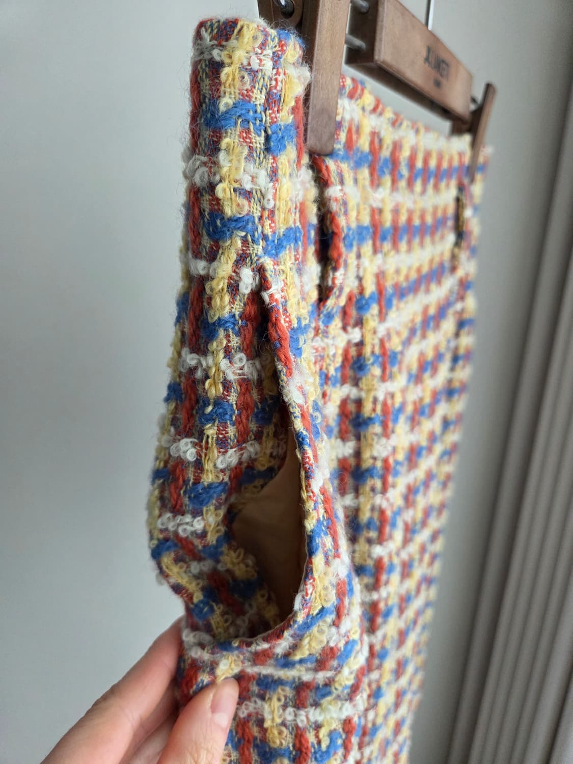 빈티지 부클 트위드 정장 치마 상품이미지6