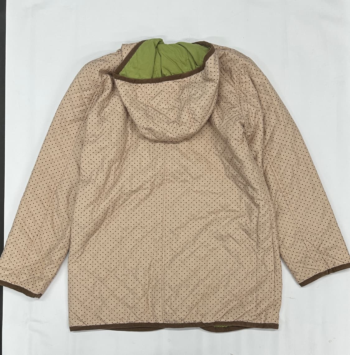 🍰도트 살구맛 리버시블 아우터🍰 러블리 큐티 일본 빈티지 그런지 히피 상품이미지3