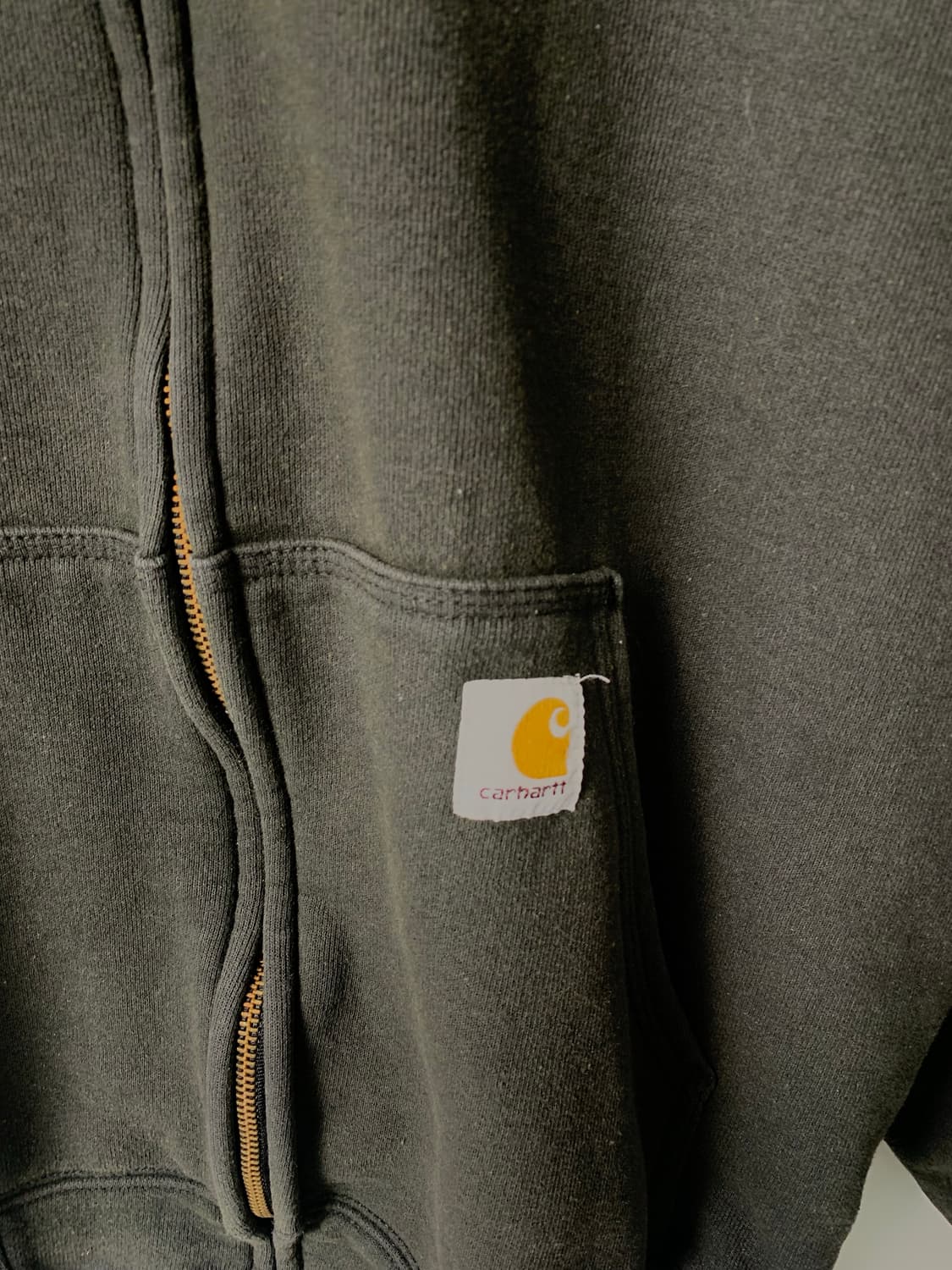 칼하트 자수로고 블랙 써멀 후드집업  상품이미지4