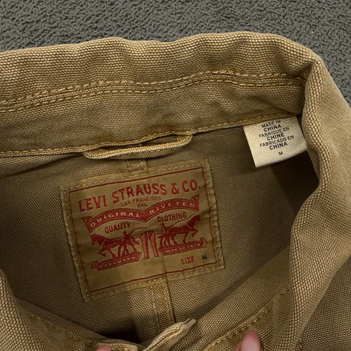 [ 정품/M ] 리바이스 워크웨어 코튼 커버올 자켓 상품이미지5