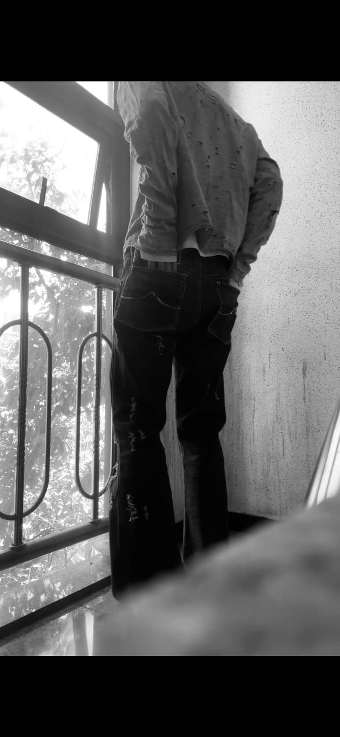 디젤데미지 플레어 데님 팬츠 상품이미지1