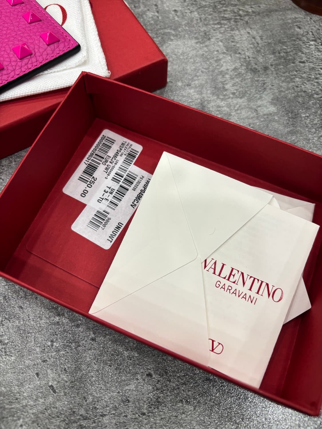 (새상품)발렌티노 락스터드 지갑 반지갑 핑크 카드지갑 베이비메탈클럽 상품이미지3