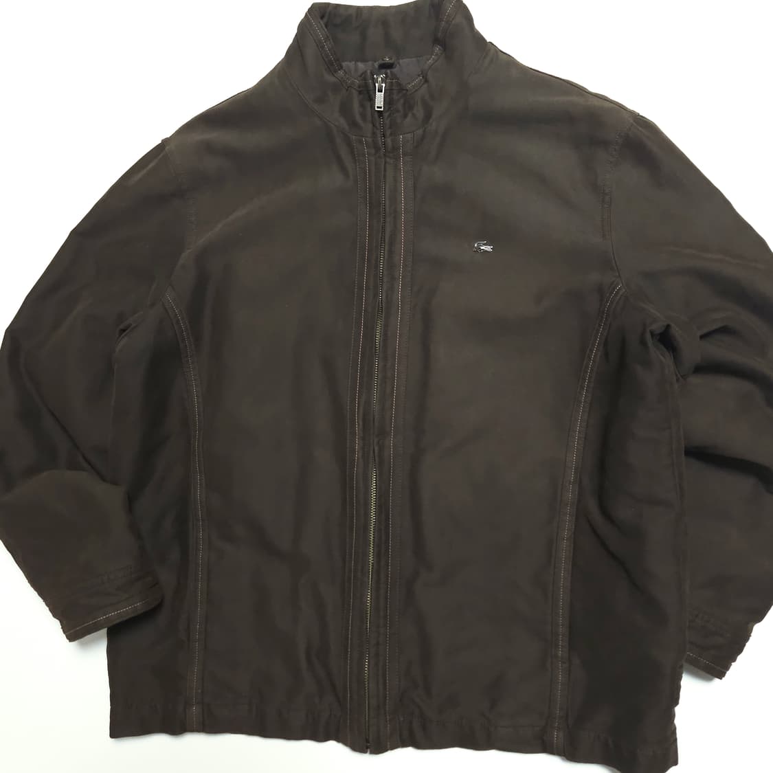 라코스테 90s 라이너 블루종 집업 자켓 브라운 상품이미지4