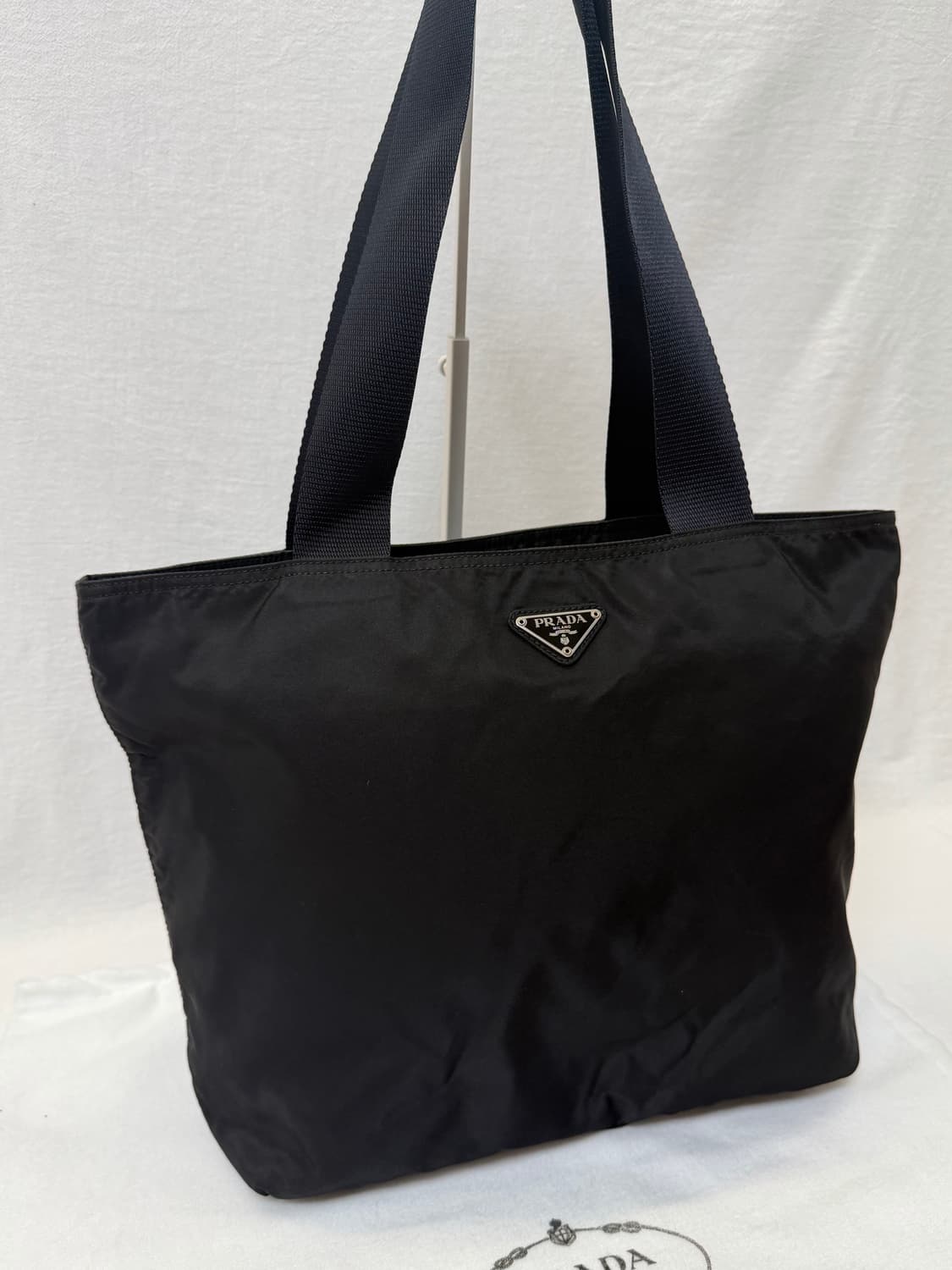 정품 프라다 포코노 나일론 블랙 대용량 토트백 숄더백 상품이미지3