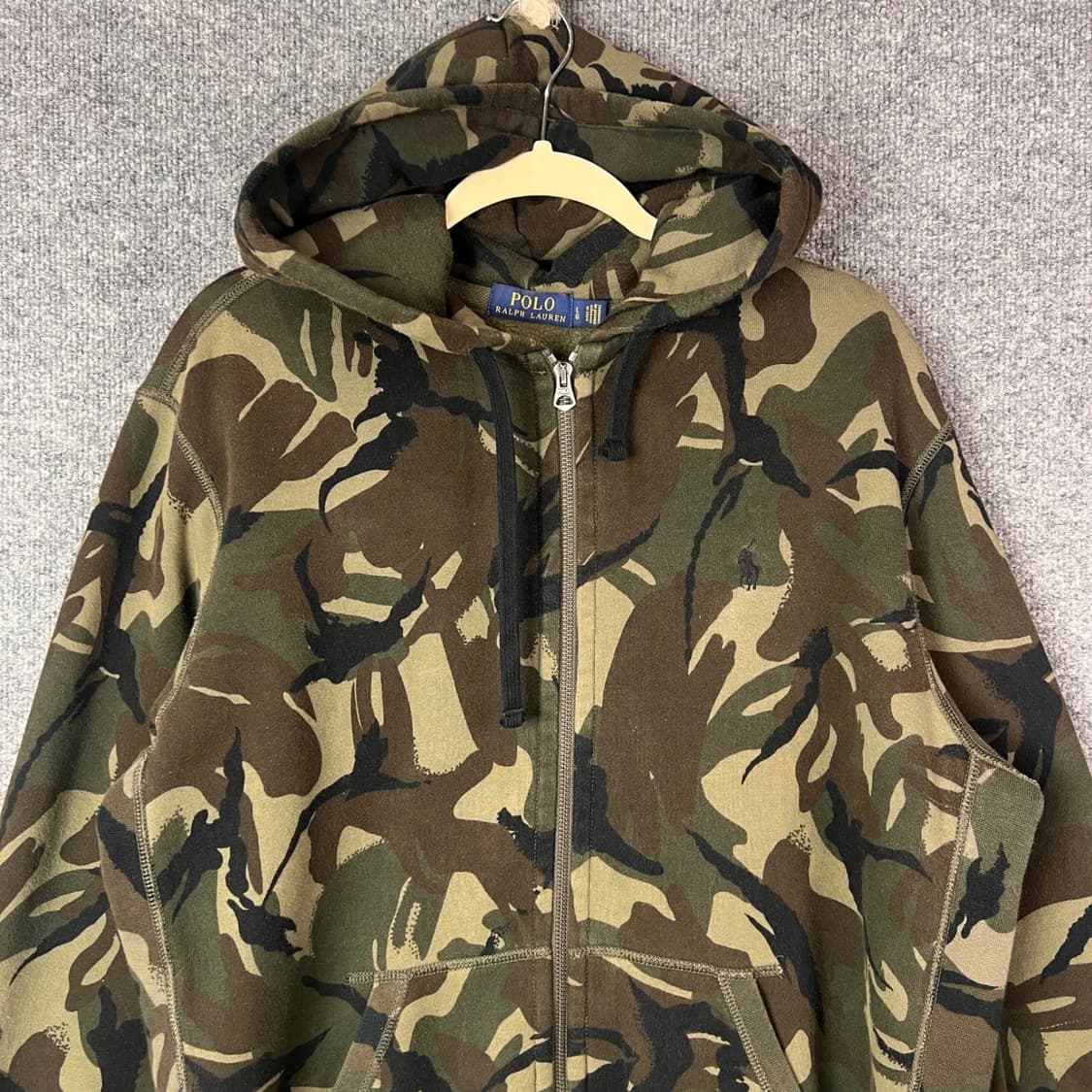 폴로 랄프로렌 카모 플라쥬 후드집업 상품이미지4