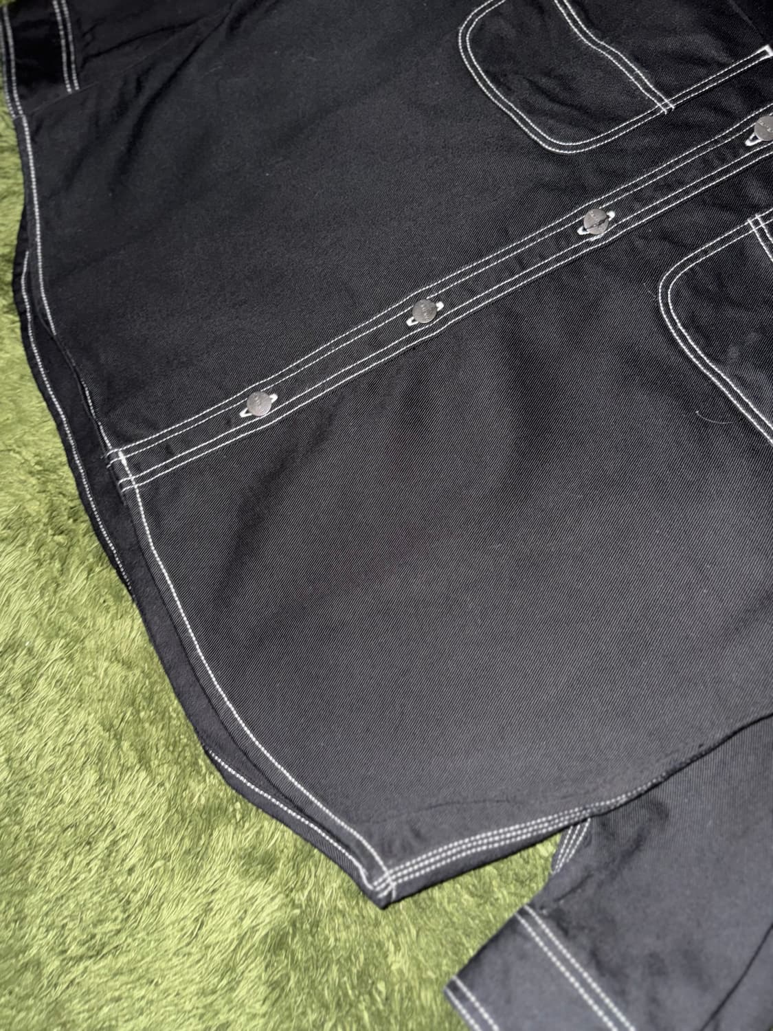 [XL] 칼하트 WIP Chalk 초크 스티치 셔츠 자켓 블랙 상품이미지5