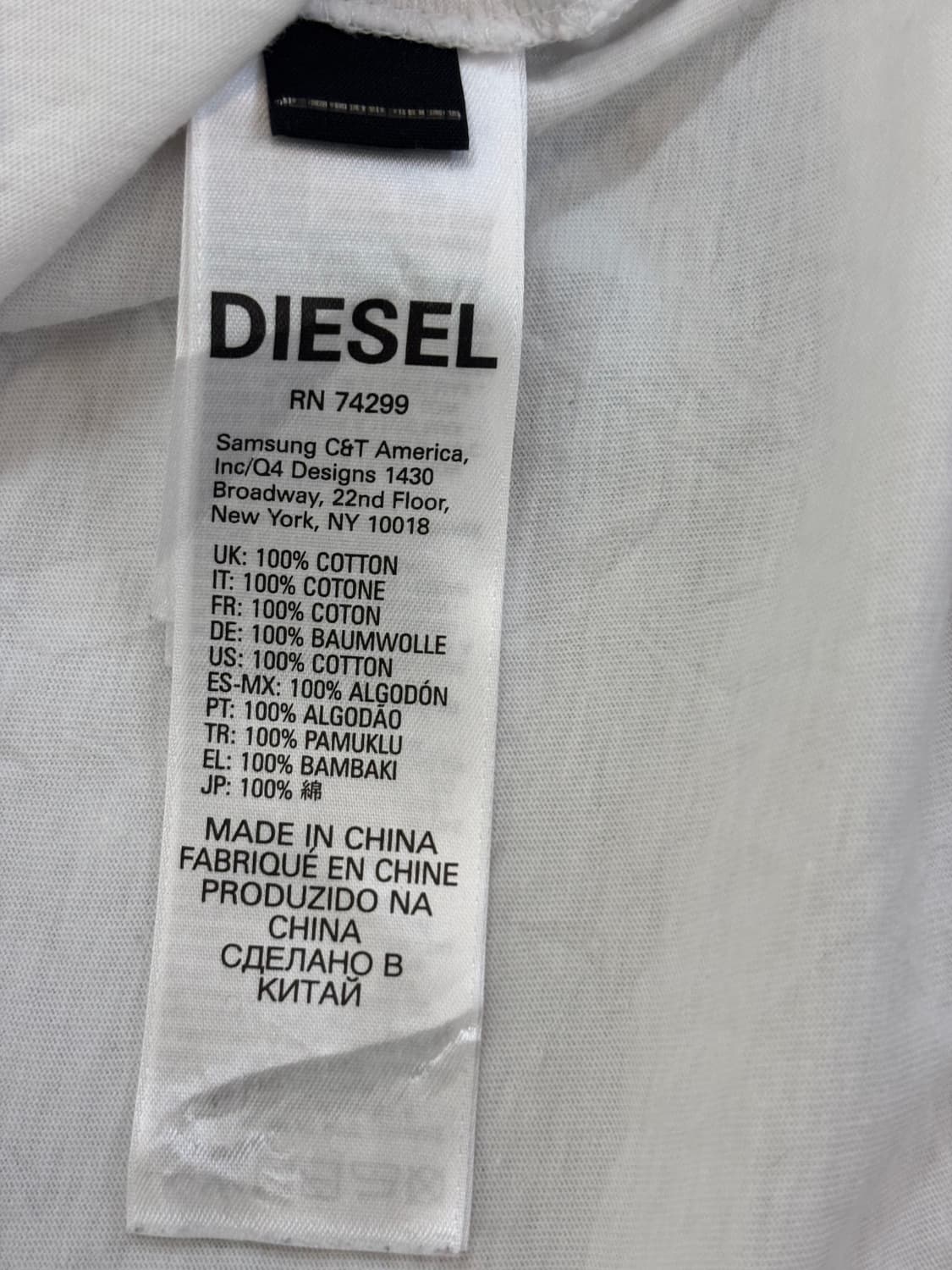 디젤 레이어드 롱슬리브 그래픽 티셔츠 상품이미지4