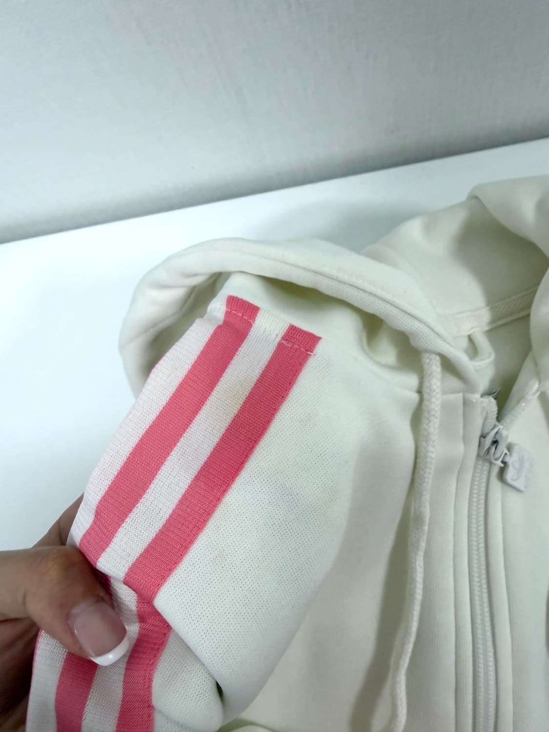 아디다스 화이트 핑크 져지 (100) 상품이미지3