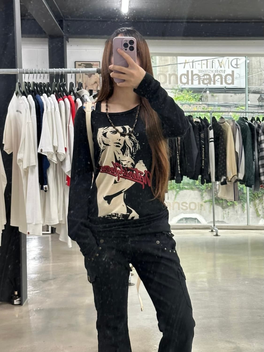 히스테릭 글래머 롱슬리브 원피스 상품이미지2