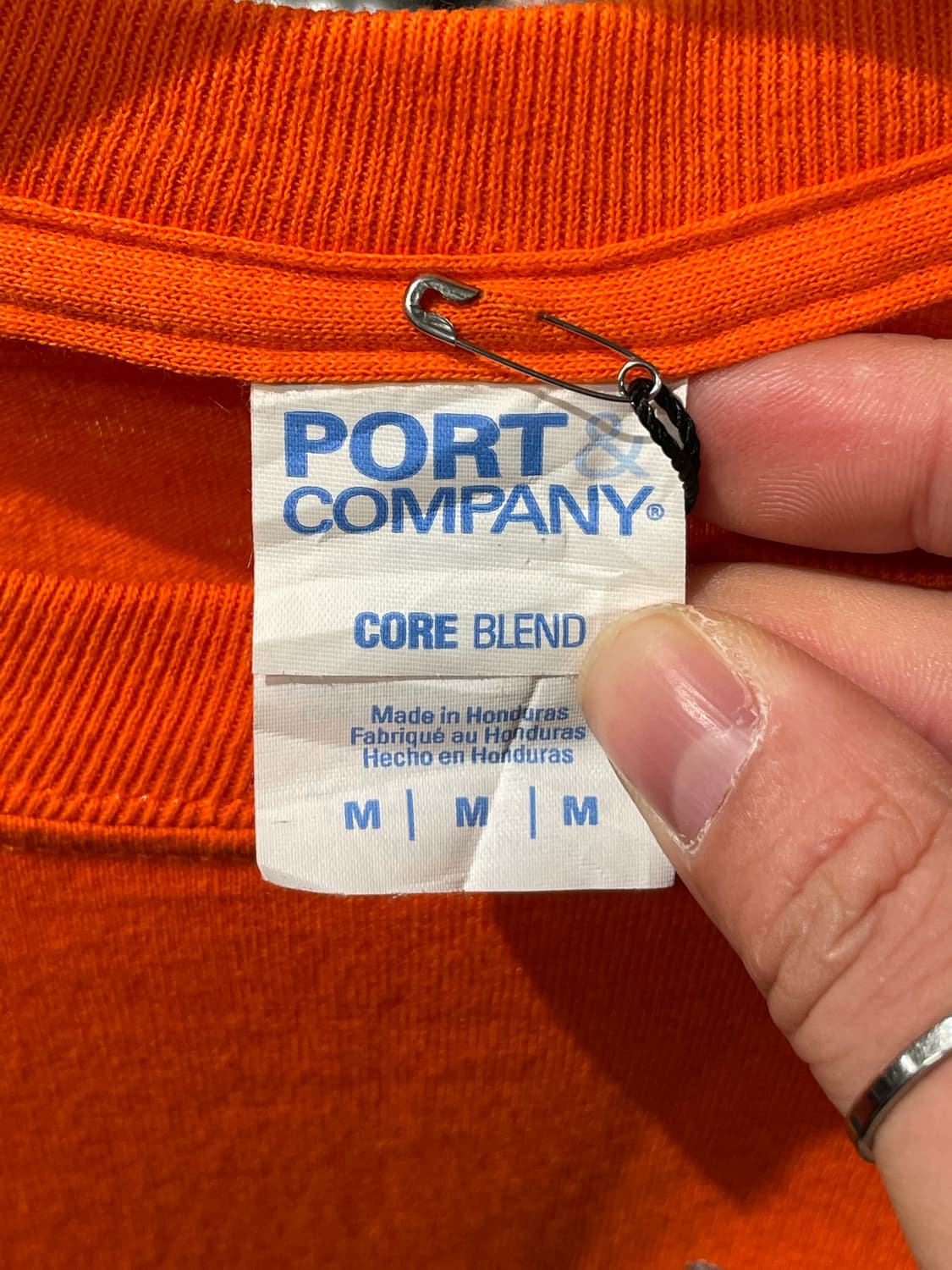 빈티지 롱슬리브 티셔츠(오렌지)   상품이미지9