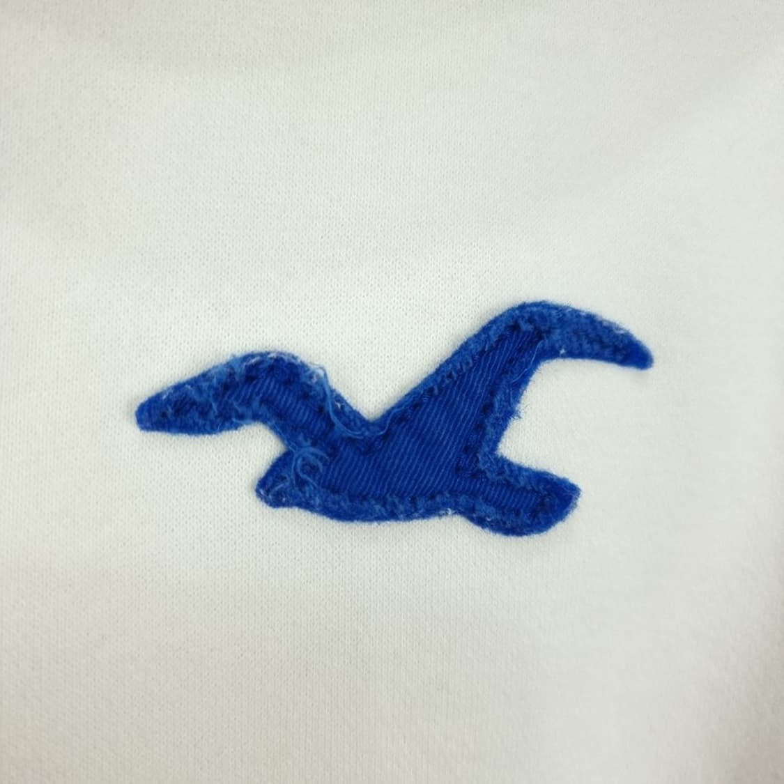 [홀리스터] Y2K 빈티지 로고 패치 후드 집업 아이보리 M18946 상품이미지4