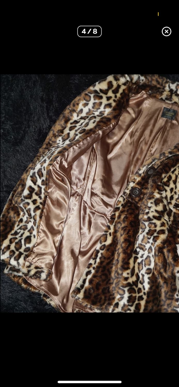 레오파드 퍼 자켓 상품이미지4