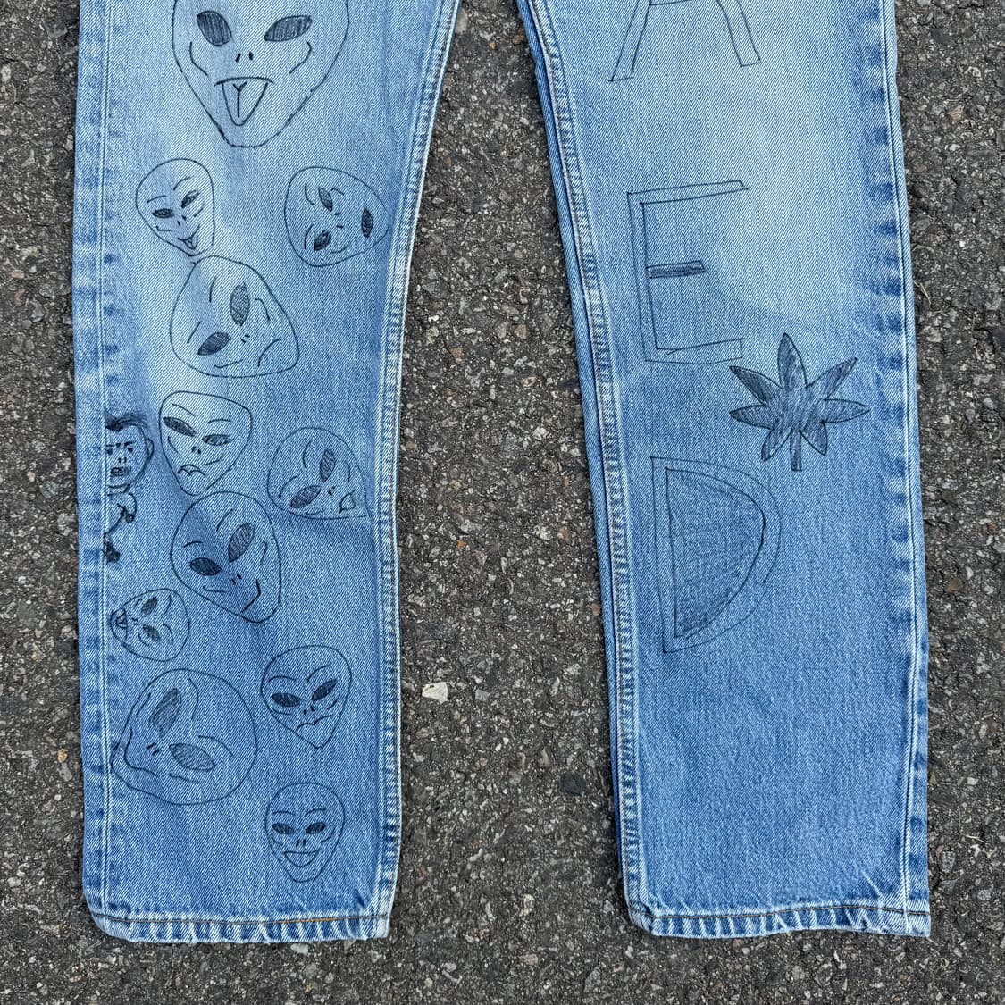  90s 리바이스 USA 501 에일리언 데님 팬츠  상품이미지6