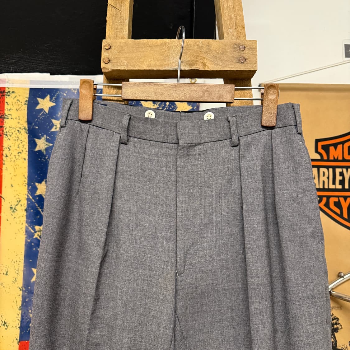 90s 폴로 랄프로렌 더블 플리츠 클래식 트라우져 슬랙스 투턱 N000 상품이미지4