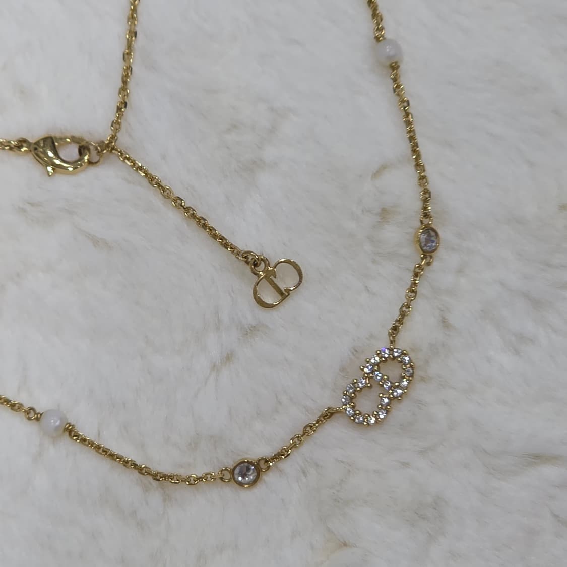 디올 금장 cd로고 클레어 디 룬 목걸이 상품이미지2