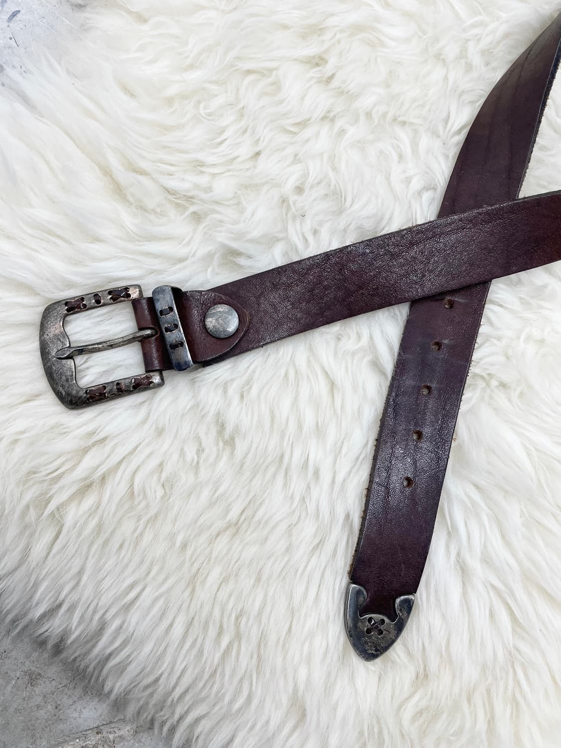 리얼레더 웨스턴 버클 벨트 상품이미지6