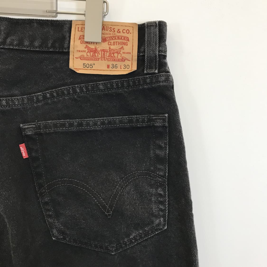 리바이스 00s 505 멕시코 흑청데님 [36x30]  상품이미지4