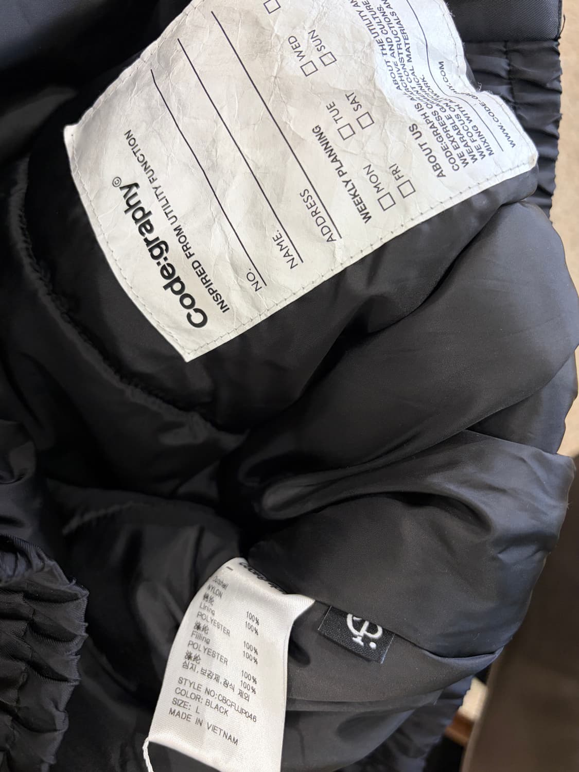 코드그라피 바이커 봄버 자켓 상품이미지5