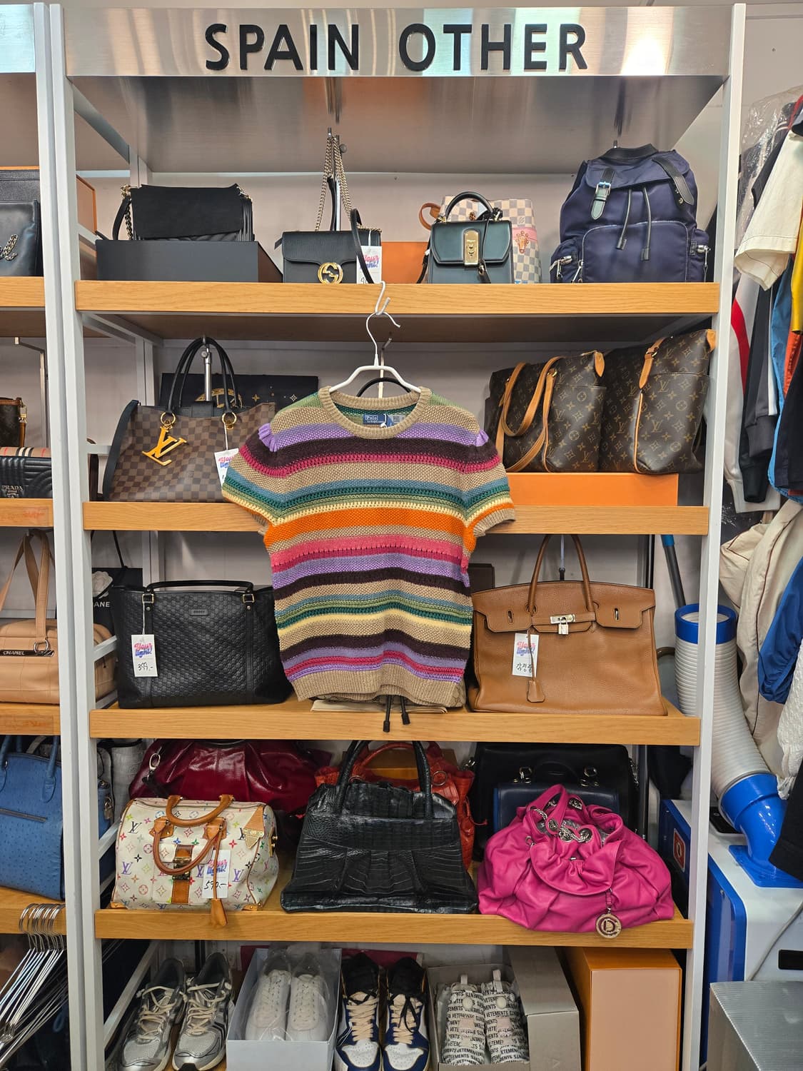 폴로 랄프로렌 선셋 스트라이프 반팔 니트 상품이미지1