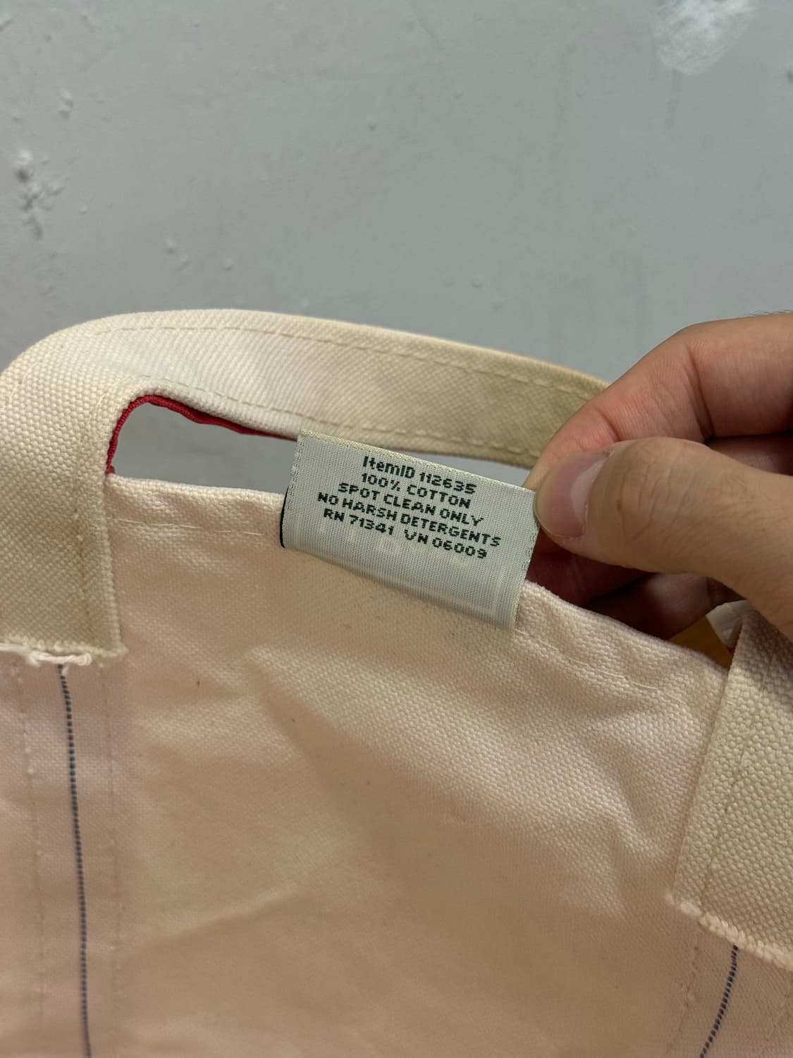 90s USA L.L.Bean 엘엘빈 캔버스 토트백 상품이미지9
