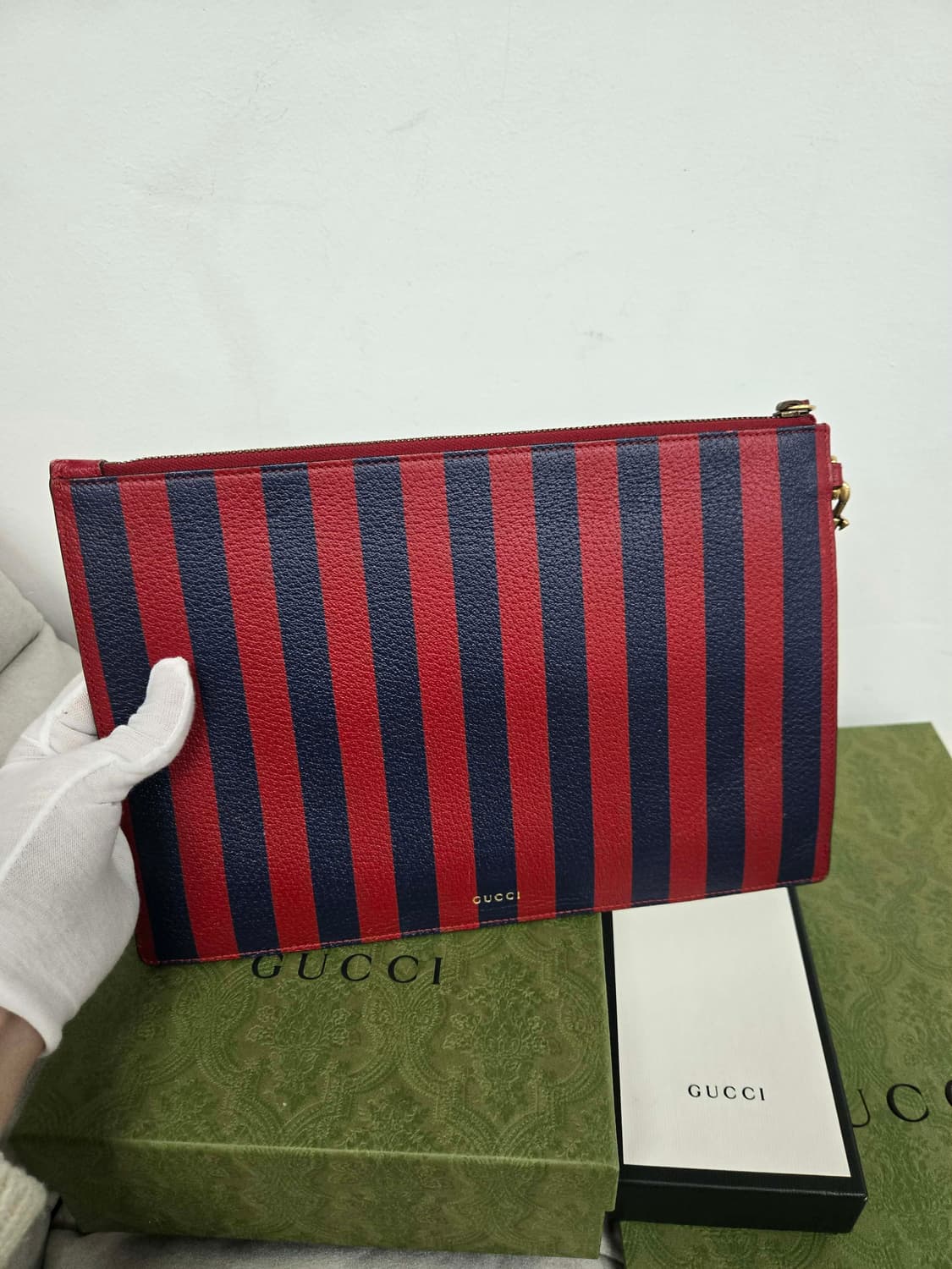 [보증서 정품] 구찌 킹스네이크 한정 클러치백 상품이미지1