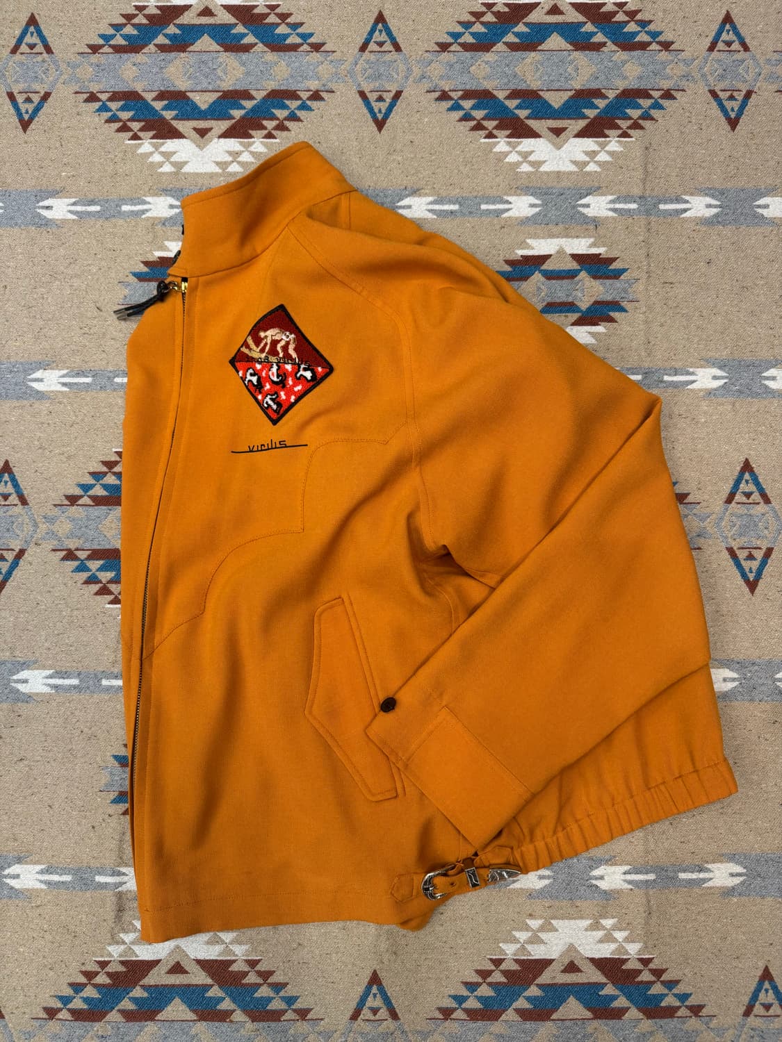 [46][L] 토가 비릴리스 슬랩 OX 블루종 자켓 오렌지  상품이미지7