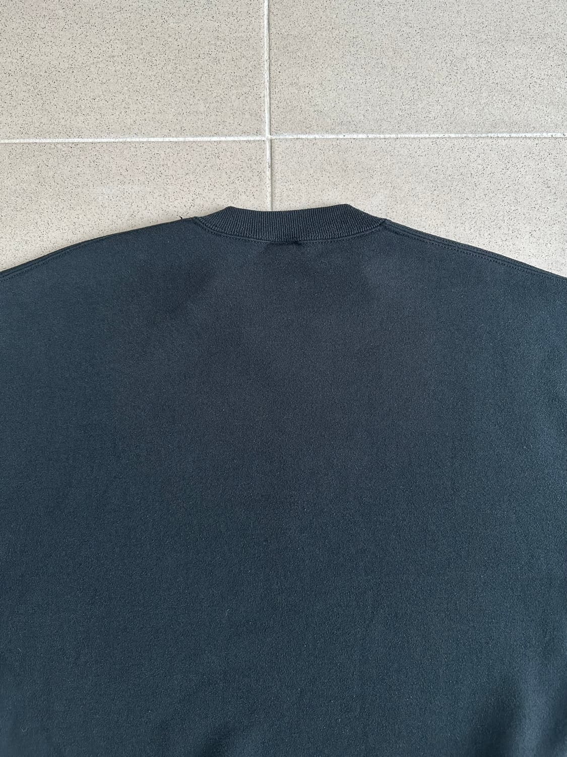 90s 빈티지 러셀 스웻셔츠 블랙 XXL USA 상품이미지5