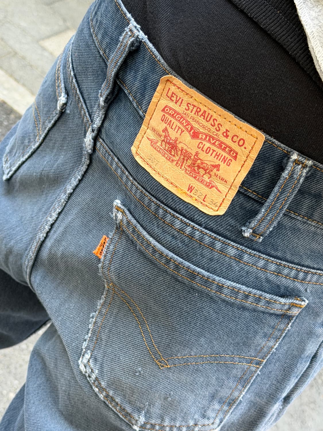 MADE IN USA 🇺🇸리바이스 507 부츠컷 오렌지탭 상품이미지10